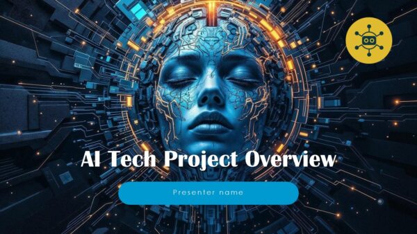 Free AI Tech Project Overview Presentation Template