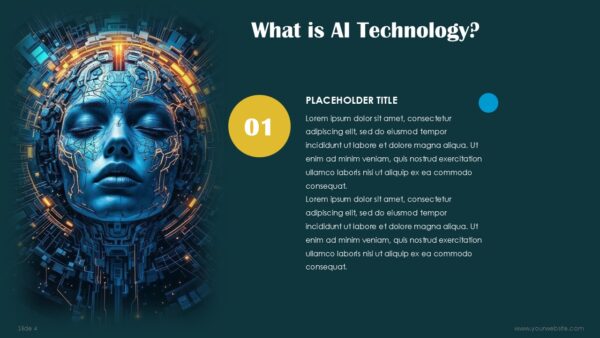 Free AI Tech Project Overview Presentation Template