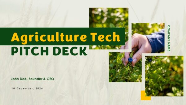Free Agriculture Tech Pitch Deck PowerPoint Presentation