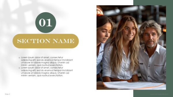 Free Business Presentation Deck PowerPoint Template