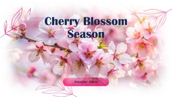Free Cherry Blossom Season Presentation Template