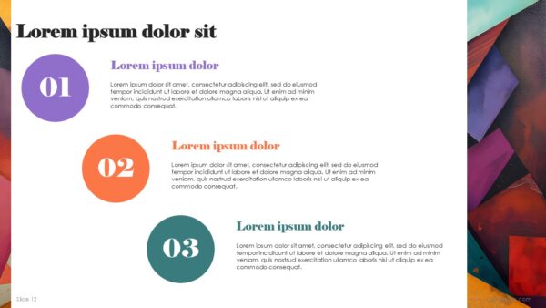 Free Colorful Abstract Presentation Template