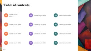 Free Colorful Abstract Presentation Template