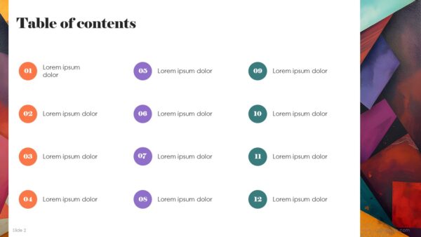 Free Colorful Abstract Presentation Template