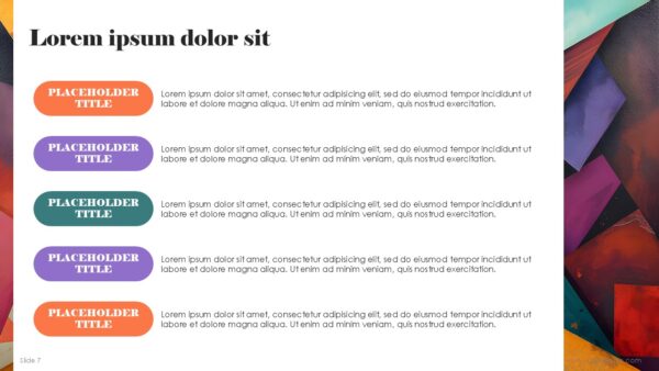 Free Colorful Abstract Presentation Template