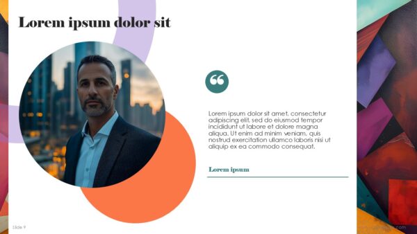 Free Colorful Abstract Presentation Template