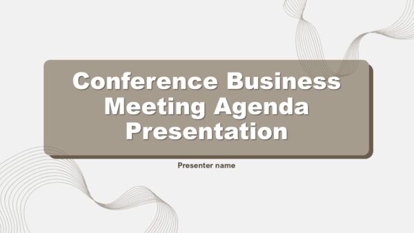 Free Conference Business Meeting Agenda PowerPoint Presentation