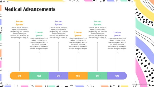 Free Creative Colorful Waves Abstract Presentation Template