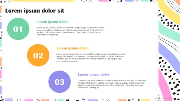 Free Creative Colorful Waves Abstract Presentation Template