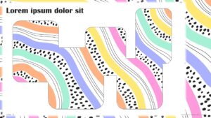 Free Creative Colorful Waves Abstract Presentation Template