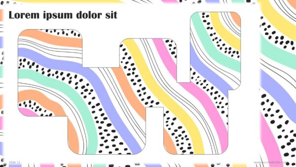 Free Creative Colorful Waves Abstract Presentation Template