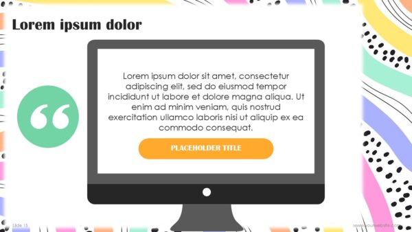 Free Creative Colorful Waves Abstract Presentation Template