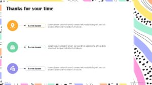 Free Creative Colorful Waves Abstract Presentation Template