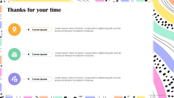 Free Creative Colorful Waves Abstract Presentation Template
