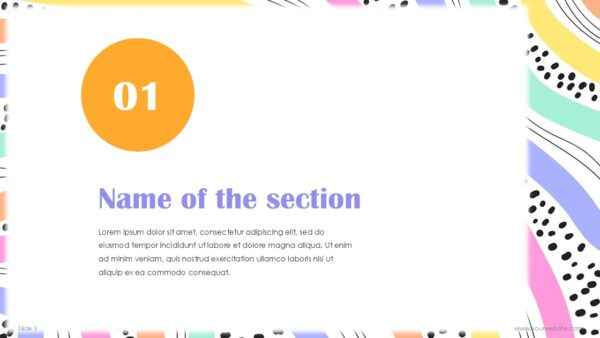 Free Creative Colorful Waves Abstract Presentation Template