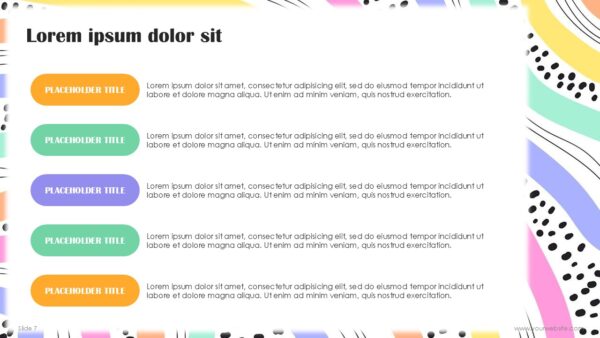 Free Creative Colorful Waves Abstract Presentation Template