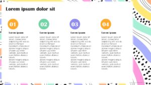 Free Creative Colorful Waves Abstract Presentation Template
