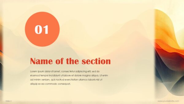 Free Creative Waves Abstract Presentation Template