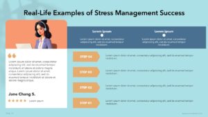 Free Female Work Stress PowerPoint Presentation Template