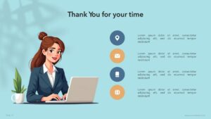 Free Female Work Stress PowerPoint Presentation Template