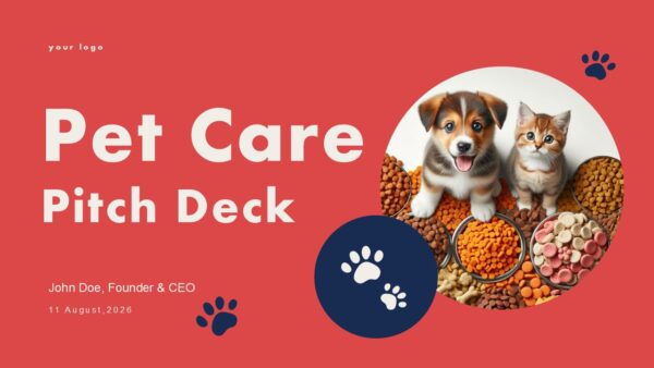Free Pet Care Pitch Deck PowerPoint Presentation