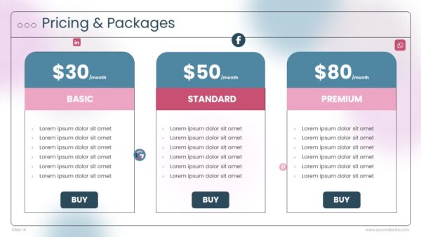 Free Social Media Kit PowerPoint Presentation
