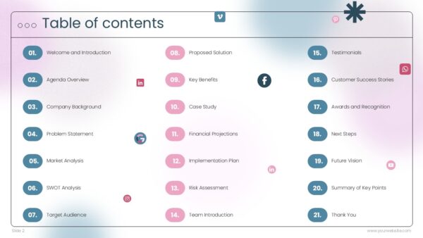 Free Social Media Kit PowerPoint Presentation