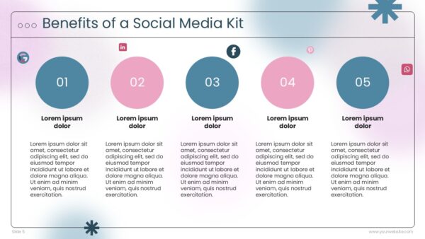 Free Social Media Kit PowerPoint Presentation