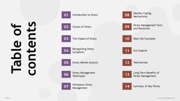 Free Stress Management Presentation Template