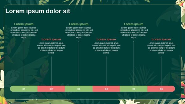 Free Tropical Abstract Presentation Template