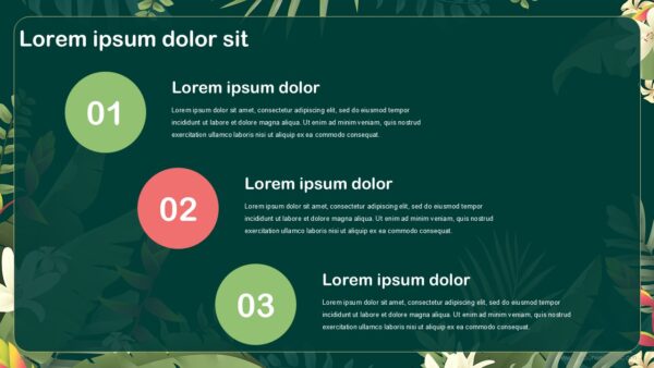 Free Tropical Abstract Presentation Template