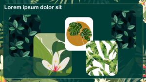 Free Tropical Abstract Presentation Template