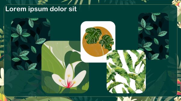 Free Tropical Abstract Presentation Template