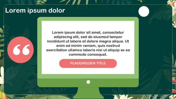 Free Tropical Abstract Presentation Template
