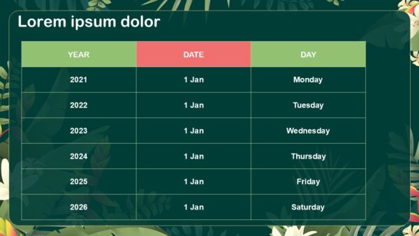 Free Tropical Abstract Presentation Template