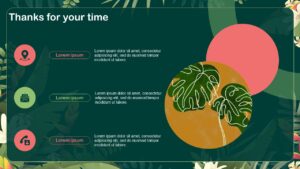 Free Tropical Abstract Presentation Template