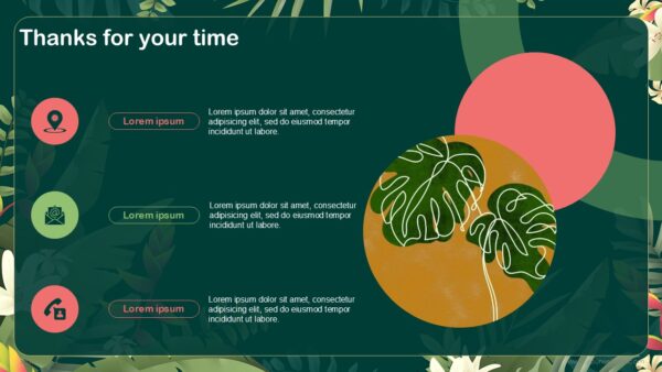 Free Tropical Abstract Presentation Template
