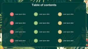 Free Tropical Abstract Presentation Template