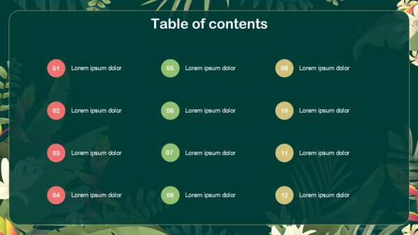 Free Tropical Abstract Presentation Template