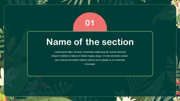 Free Tropical Abstract Presentation Template