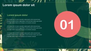 Free Tropical Abstract Presentation Template