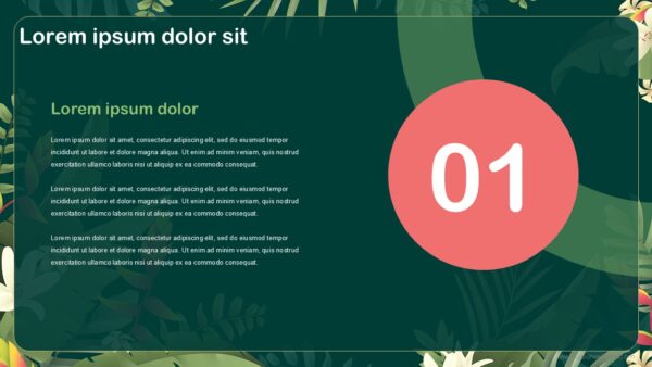 Free Tropical Abstract Presentation Template