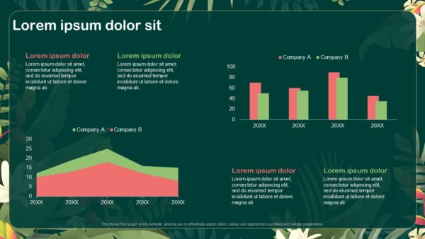 Free Tropical Abstract Presentation Template