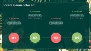Free Tropical Abstract Presentation Template
