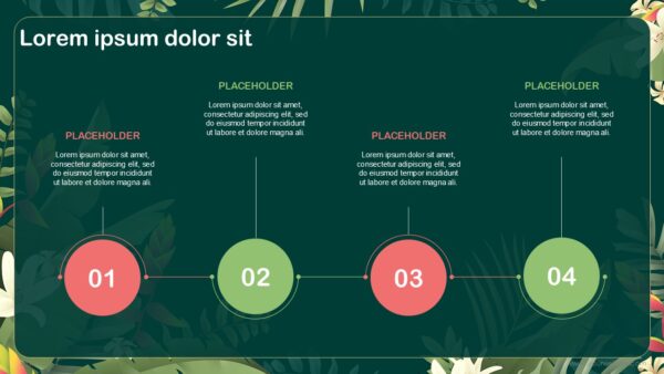 Free Tropical Abstract Presentation Template