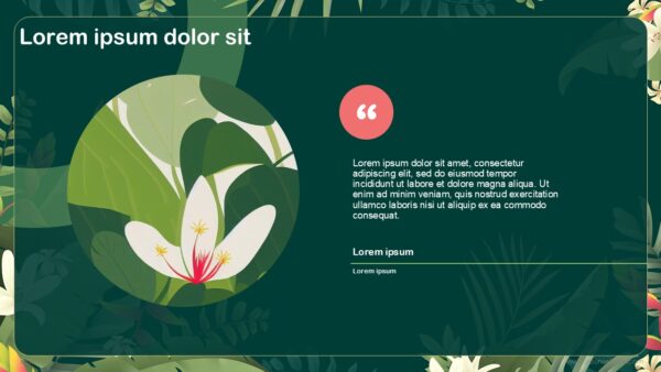 Free Tropical Abstract Presentation Template
