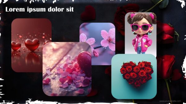 Free Valentine Abstract Presentation Template
