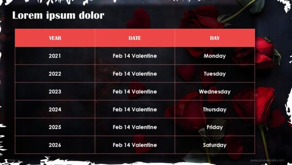 Free Valentine Abstract Presentation Template