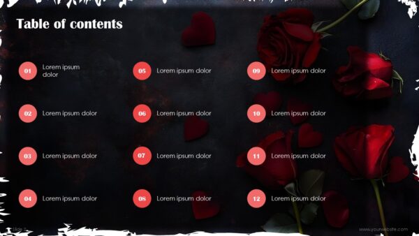 Free Valentine Abstract Presentation Template