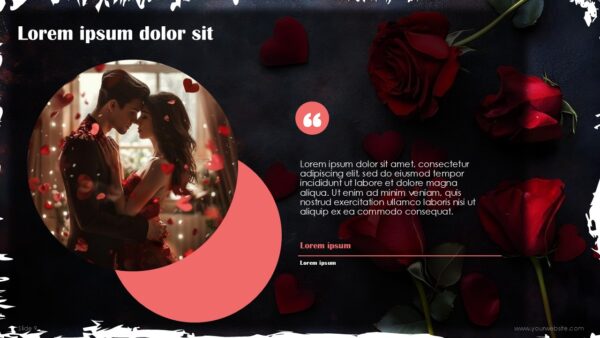 Free Valentine Abstract Presentation Template